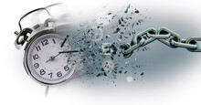 Time Clock Breaking In  Flying Pieces Time Pass Memory Loss Future New Era Feelings  Gears Free Freedom Psychology War