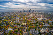 Aerial View of Autumn Colors in Denver Proper