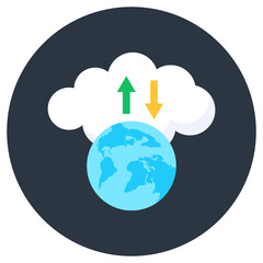 Wall Mural - vector of cloud wifi, editable icon of cloud usb vector of clud wifi, editable icon of cloud usb