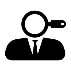 Wall Mural - 
Trendy vector of executive search, flat icon 
