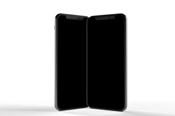 Poster - Mock up of smartphone - 3d rendering