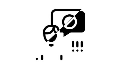 Poster - paternity test dna icon animation man and woman silhouette, chemistry laboratory test and chromosome