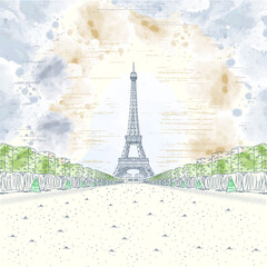 Wall Mural - Eiffel Towers 