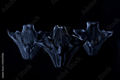 Cuadros en Lienzo group of horned demons on a dark background. High quality photo