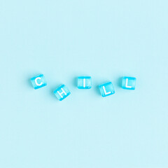 Sticker - Chill letter beads text typography