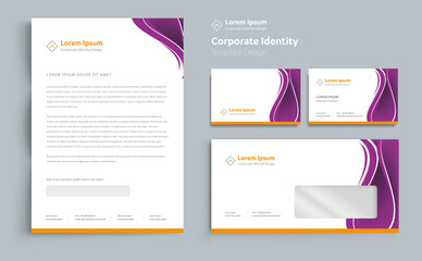 Fototapete - Corporate Business  Identity template design Vector abstract stationery , Gift Items Color promotional souvenirs elements. link digital technology set, 
