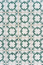 Portuguese Ceramic Green Tiles