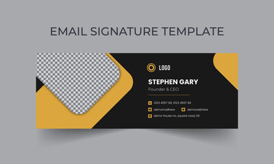 Poster - Corporate, Modern and Professional Email Signature. Creative Multipurpose business email signatures