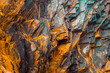 Rock layers , a colorful formation of rocks stacked over time. Interesting background a fascinating texture