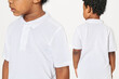 © Rawpixel.com - Black boy in white collar t shirt front and back