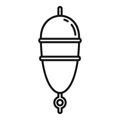 Poster - bobber jig icon. outline bobber jig vector icon for web design isolated on white background