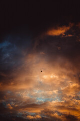 Canvas Print - Wolken bei Sonnenuntergang