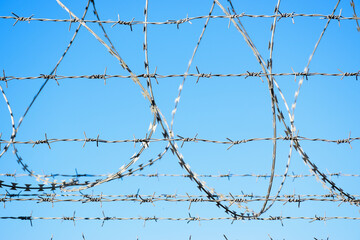 barbed wire fence