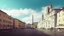 Piazza Navona In Rome. Italy