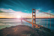 Golden Gate Bridge Sun