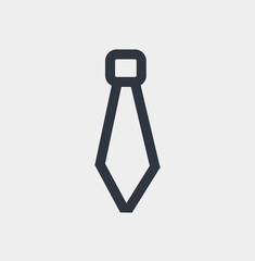 Wall Mural - Isolated Neck Tie Icon. Concept of worker and business.
