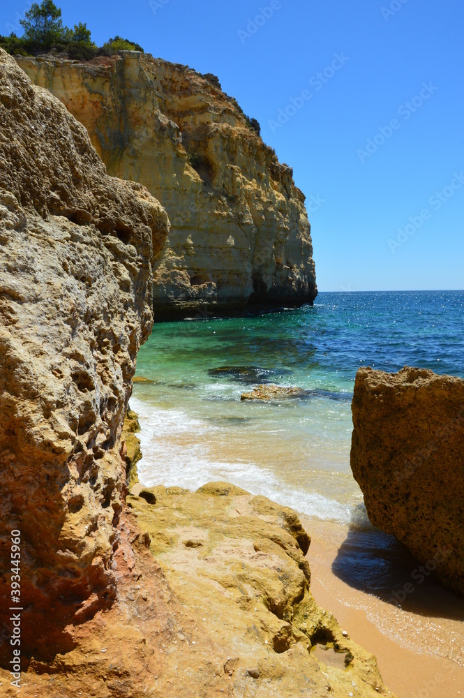 Piękna plaża w portugalii (Algarve) - obrazy, fototapety, plakaty 