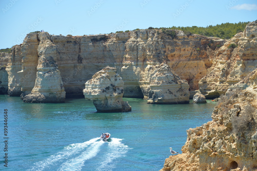 Piękna plaża w portugalii (Algarve) - obrazy, fototapety, plakaty 