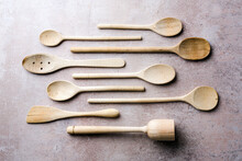 Collection Of Wooden Spoons
