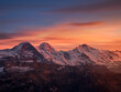 © plpictures by Paedii Luchs/Stocksy - Famous swiss mountain range in sunset light