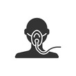 © nuiiun - oxygen mask icon vector illustration