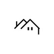 Vector house icon on white background
