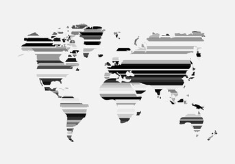 Poster - Icon for web design. Environment concept. Vector abstract graphic design. Vector world map