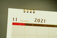 Calendar Page Of Month ,2021 Year