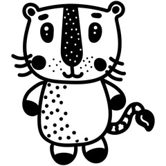 Sticker - Cat Cartoon Vector