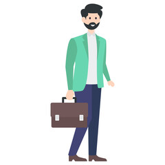 Poster - Businessman Avatar Vector 