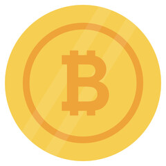 Sticker - Bitcoin Currency Vector 