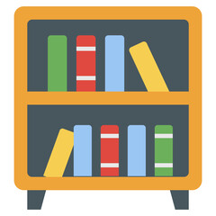 Poster - Bookshelf Vector Design