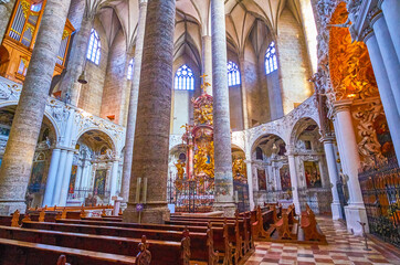 Wall Mural - The old prayer hall of Franciscan church in Salzburg, Austria