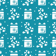 Sticker - christmas seamless-17