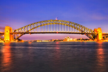 Canvas Print - Sy Blues Pt Side bridge dark