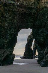 Sticker - Playa de las Catedrales Bbeach in Galicia in northern Spain