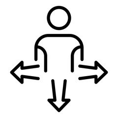 Poster - Mentor leadership icon. Outline mentor leadership vector icon for web design isolated on white background