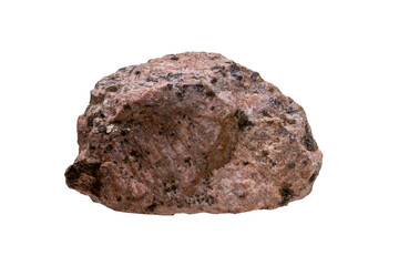Poster - beautiful natural stone isolated on a white background