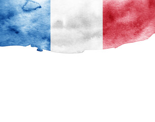 Wall Mural - Grunge Flag Of France background