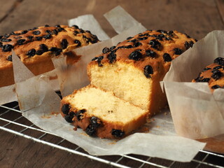 Wall Mural - Raisin butter cake