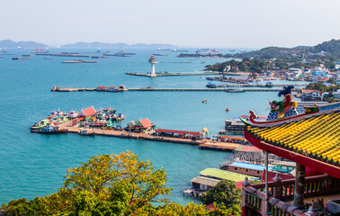 view to Koh Sichang Thailand Asia