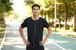 © 1981 Rustic Studio - A young man walks outdoor as workout