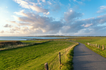 Landscape on the Dockkoogspitze by Husum