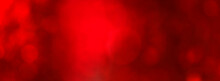 Red Lights Texture, Bokeh Lights Effect Banner Background 