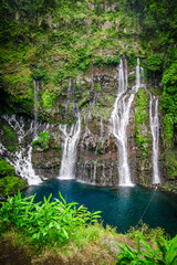 Wall Mural - Grand Galet Falls of the Langevin river on Reunion Island