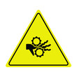 © ardhdesign - Flat design warning sign symbol of dangerous engine gear