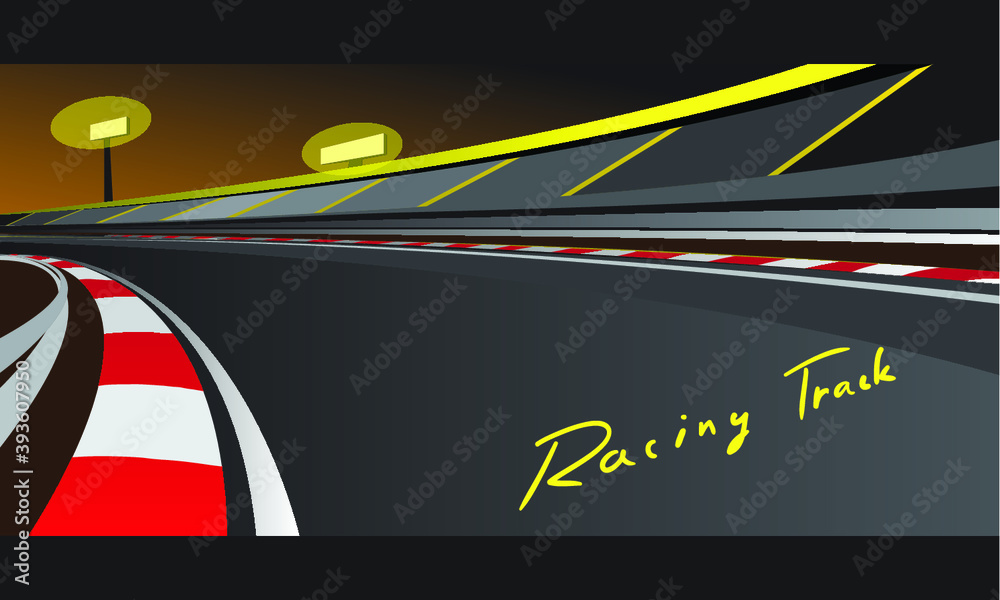 race track Stock Vector | Adobe Stock