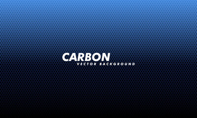 Carboon background with hexagons. Modern illustration. Navy blue honeycomb texture steel backdrop.