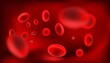 © raz234 - Human blood cells under a microscope, the movement of red blood cells in blood vessels