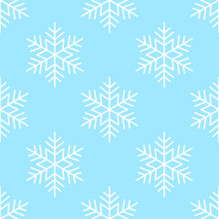 Wall Mural - christmas snowflake seamless pattern vector, christmas snowflakes repeatable repeat pattern
